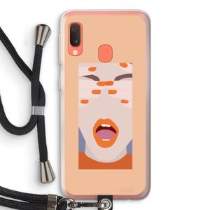 Surprise: Samsung Galaxy A20e Transparant Hoesje met koord