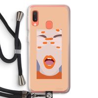 Surprise: Samsung Galaxy A20e Transparant Hoesje met koord