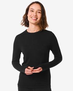 HEMA Dames Thermo T-shirt Zwart (zwart)