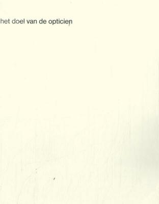 Het doel van de opticien (Paperback)