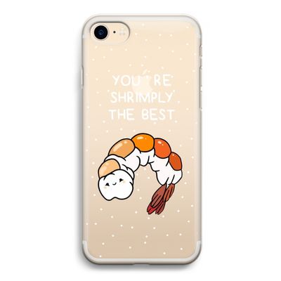 You're Shrimply The Best: iPhone 7 Transparant Hoesje