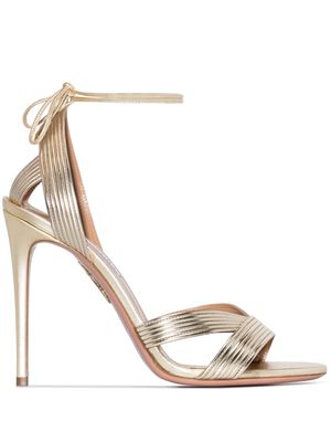 Aquazzura sandales Ari 105 mm en cuir - Or