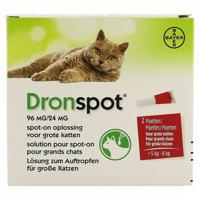 Dronspot 96mg/24mg Spot-on Kat Groot >5-8kg Pip 2 Dronspot 96mg/24mg Spot-on Kat Groot >5-8kg Pip 2