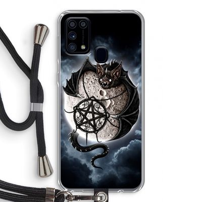 Volle maan: Samsung Galaxy M31 Transparant Hoesje met koord
