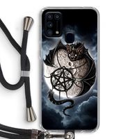 Volle maan: Samsung Galaxy M31 Transparant Hoesje met koord