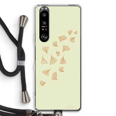 Falling Leaves: Sony Xperia 1 III Transparant Hoesje met koord