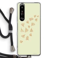 Falling Leaves: Sony Xperia 1 III Transparant Hoesje met koord