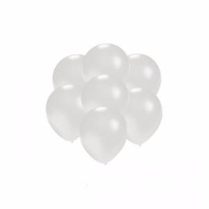 Party ballonnen - klein formaat - wit - 100x - 13 cm - feestartikelen/versiering