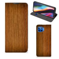 Motorola Moto G 5G Plus Book | Wallet Case | Donker Hout