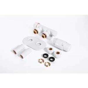 Thermrad | H-blok set haaks | Incl. thermostaatknop | Wit