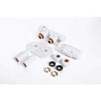 Thermrad | H-blok set haaks | Incl. thermostaatknop | Wit