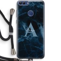 Midnight Marble: Huawei P Smart (2018) Transparant Hoesje met koord