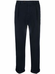 Brunello Cucinelli pantalon droit en coton - Bleu