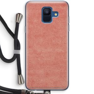 Marrakech Walls: Samsung Galaxy A6 (2018) Transparant Hoesje met koord