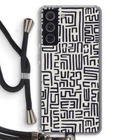 Moroccan Print: Samsung Galaxy S21 FE Transparant Hoesje met koord