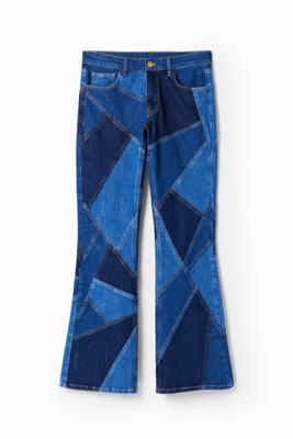 Flared jeans met patch María Escoté - BLUE - L