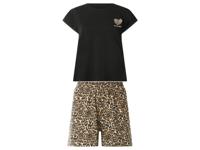 esmara Korte dames pyjama (Zwart, XS (32/34))