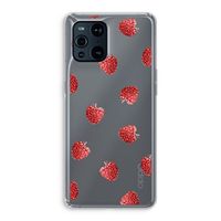 Framboosjes: Oppo Find X3 Pro Transparant Hoesje