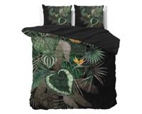 Sleeptime Dark leaves Groen 240 x 200/220 cm