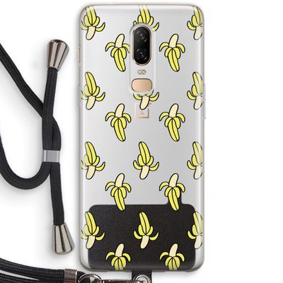 Bananas: OnePlus 6 Transparant Hoesje met koord