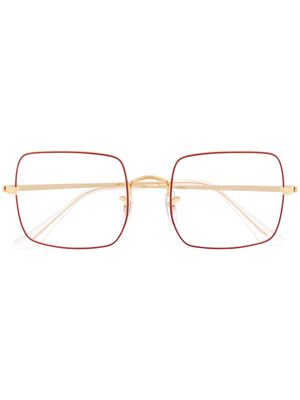 Ray-Ban lunettes de vue à monture carrée - Or
