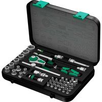 Wera 8100 SA 4 Zyklop Speed ratelset, 1/4" gereedschapsset 41-delig, speedratel met draaibare kop