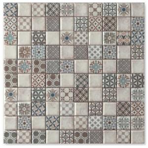 Terre d&apos;Azur Epoca Mozaiek Tegel Vierkant - Marfil Porselein Geglazuurd 285x285 mm
