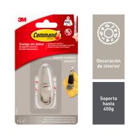 Haak voor ophanging 3M 450 g Zilverkleurig Metaal (1 Stuks) Haak voor ophanging 3M 450 g Zilverkleurig Metaal (1 Stuks)