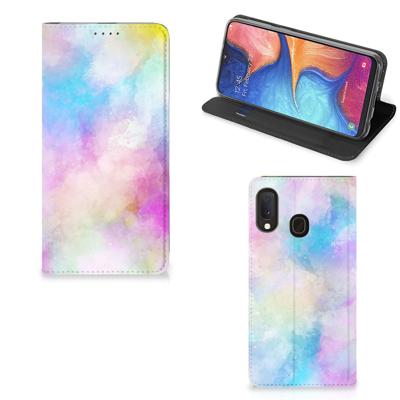 Bookcase Samsung Galaxy A20e Watercolor Light Bookcase Samsung Galaxy A20e Watercolor Light