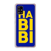 Habibi Blue: Samsung Galaxy A51 5G Transparant Hoesje