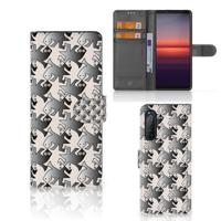 Sony Xperia 5II | Telefoonhoesje | Met pasjeshouder | Salamander Grey
