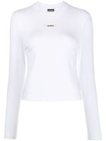 Jacquemus t-shirt Le T-shirt Gros Grain - Blanc - thumbnail