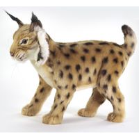 Hansa pluche knuffel lynx bruin 35 cm - thumbnail