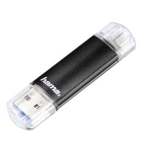 Hama FlashPen Laeta Twin USB-stick smartphone/tablet Zwart 32 GB USB 3.2 Gen 1 (USB 3.0), Micro-USB 2.0