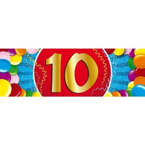 Leeftijdversiering 10 jaar sticker