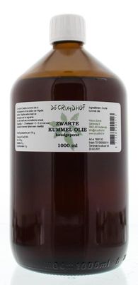 Zwarte kummel olie koudgeperst