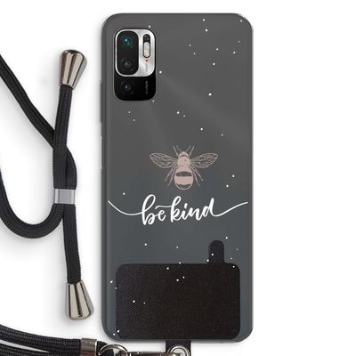 Be(e) kind: Xiaomi Redmi Note 10 5G Transparant Hoesje met koord