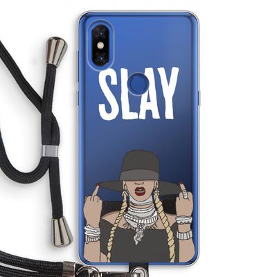 Slay All Day: Xiaomi Mi Mix 3 Transparant Hoesje met koord