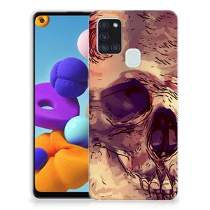 Silicone Back Case Samsung Galaxy A21s Skullhead