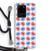 Klaproosjes: Samsung Galaxy S20 Ultra Transparant Hoesje met koord