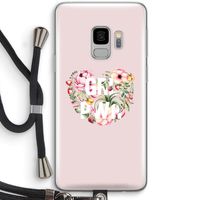 GRL PWR Flower: Samsung Galaxy S9 Transparant Hoesje met koord