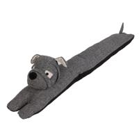 Hond Tochtstopper - 90 cm - grijs - polyester - isolerend - tochtrol