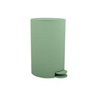 MSV kleine pedaalemmer - kunststof - groen - 3L - 15 x 27 cm - Badkamer/toilet - Pedaalemmers