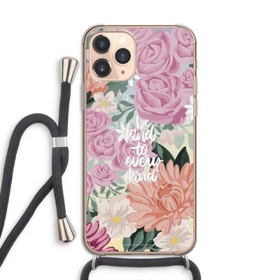 Kindness matters: iPhone 11 Pro Transparant Hoesje met koord