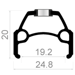 Rodi Achterwiel Connect 28" / 8/9/10 speed / 622 x 19 / met snelspanner en RVS spaken zwart