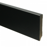MDF Moderne plint 90x15 voorgelakt RAL9005 - lengte 240cm