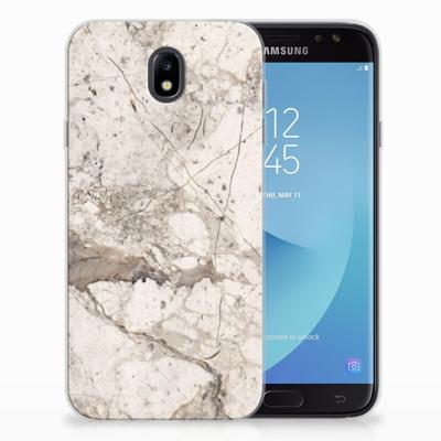 Samsung Galaxy J7 2017 | J7 Pro | TPU | Siliconen hoesje | Marmer Beige