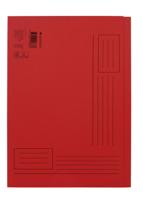 Vouwmap quantore a4 ongelijke zijde 250gr rood | 10 stuks