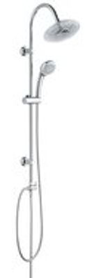GALAXIS hoofddouche set met LED-licht, chroom hoofddouche, Ø ca. 20 cm met antikalk nozzles kleurwisseling geregeld door temperatuur functioneert dankzij de waterkracht, geen batterijen vereist