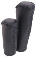 Handvatset Edge Leer - zwart - 135/92mm (werkplaatsverpakking)